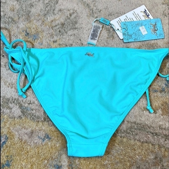 NWT, Heat,Gorgeous Aqua Bikini Bottom,Tie~Sides, Lovely Piece, Size Large - Picture 3 of 7